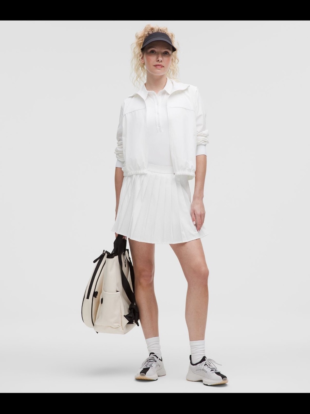 lululemon athletica White Pleated Skater Tennis Skirt